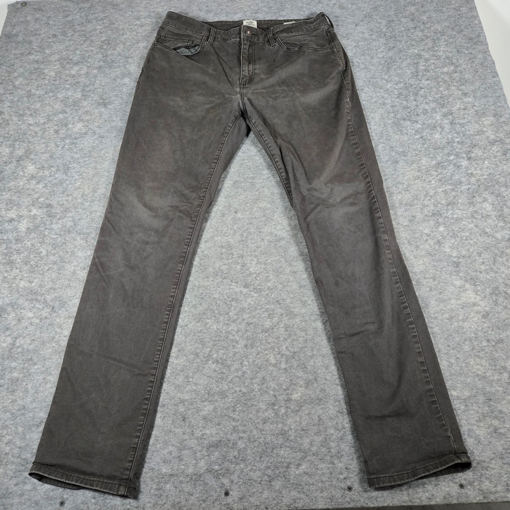 Flint and Tinder Mens Gray Athletic Tapered Fit Stretch Pants 34x34